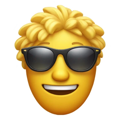 Sun wearing glasses sticker