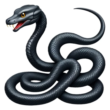 Una vibora negra sticker