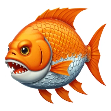 Angry fish  sticker