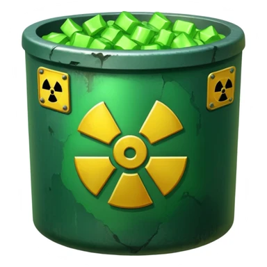 nuclear waste sticker