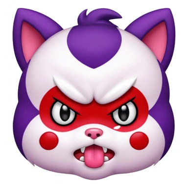 Kuromi (Sanrio) angry face sticker