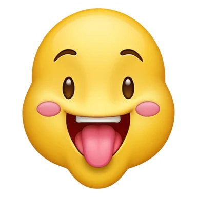 emoji with tongue out upwards like the trend sticker