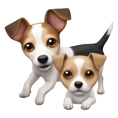 Jack Russell and chiahuahua mix dog sticker