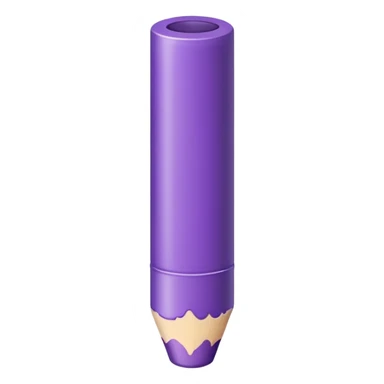 Purple crayon sticker