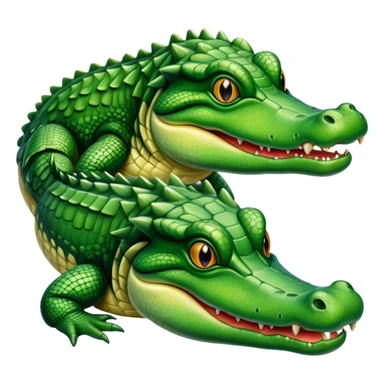 Alligator with two heads sticker