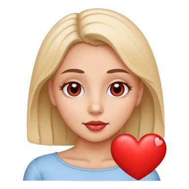 cara con ojos corazón sticker