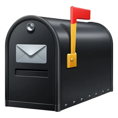 black unified mailbox sticker