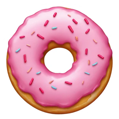 Pink donut sticker