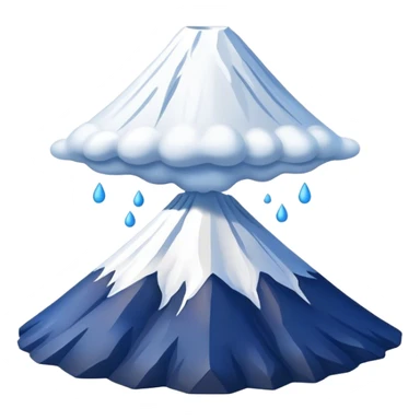 Cinematic Realistic Mount Fuji Emoji  sticker