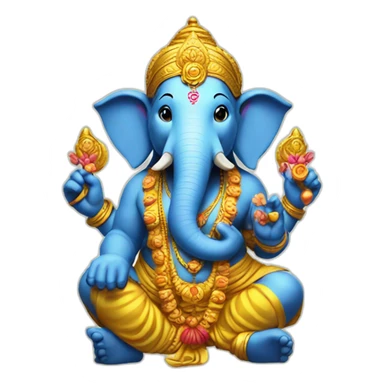 ganesh with car sticker