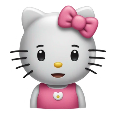 Hello kitty qui rigole emoji  sticker