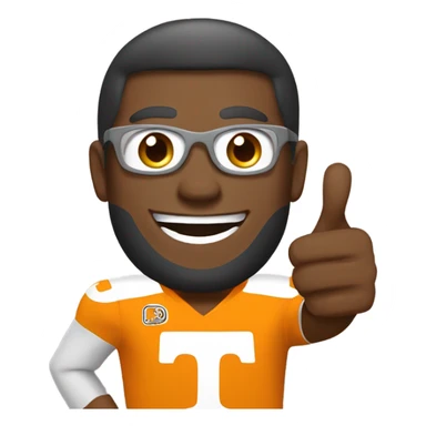 Tennessee Vols fan giving thumbs up sticker