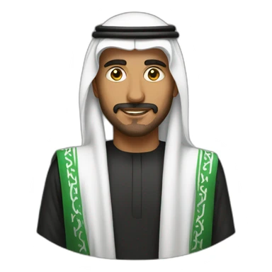 Saudi man sticker