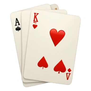 1 jack card and 1 ace card sticker