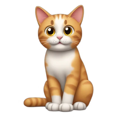 Cat congratulates sticker