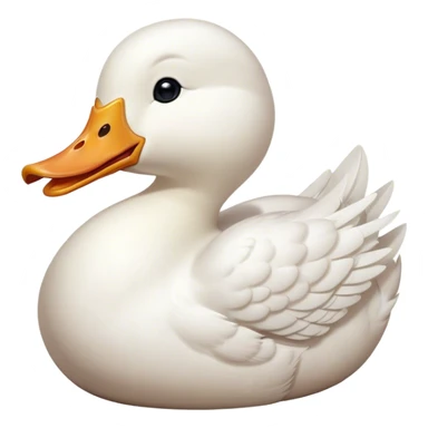 Cinematic Cute Yawning White Duck Portrait Emoji, Head tilted slightly with a dramatic, wide-open yawn, showcasing a soft, downy white plumage with gently drooping wings, round eyes barely open in drowsy contentment, Simplified yet irresistibly adorable features, highly detailed, glowing with a soft, cozy glow, high shine, relaxed yet expressive, stylized with a touch of whimsy, bright and endearing, soft glowing outline, capturing the essence of a sleepy yet affectionate duck, so drowsy it feels like it could float out of the screen and curl up for a nap! sticker
