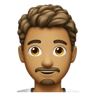 spanish 18 years old boy with goatee  sticker