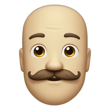 tonton Hi moustache sticker