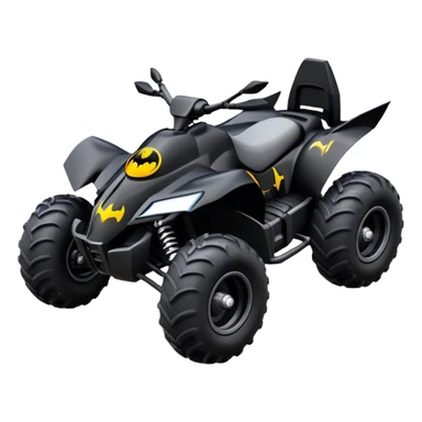 batmobile atv quad cross sticker