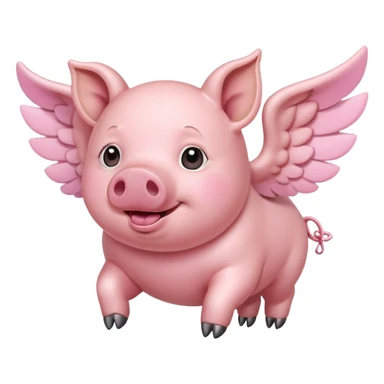 Flying pig  sticker