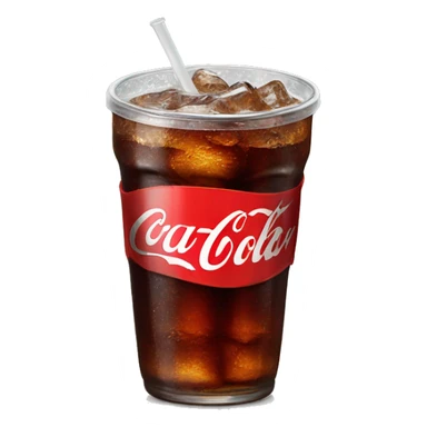 Cup of coke cola sticker