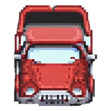 red and gray truck sticker