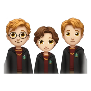 Harry Potter, harmonie and ron sticker