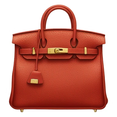 Red Hermes birkin bag  sticker