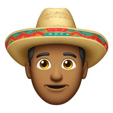man in sombrero sticker