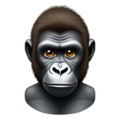 Gorilla with Mark Zuckerberg sticker