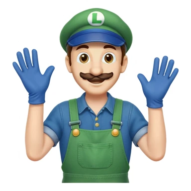 Luigi from Mario Bros sticker