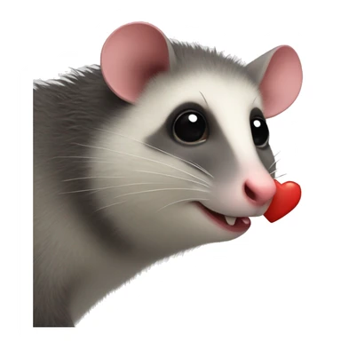 Possum in love sticker