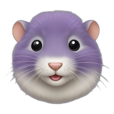 purple vole sticker