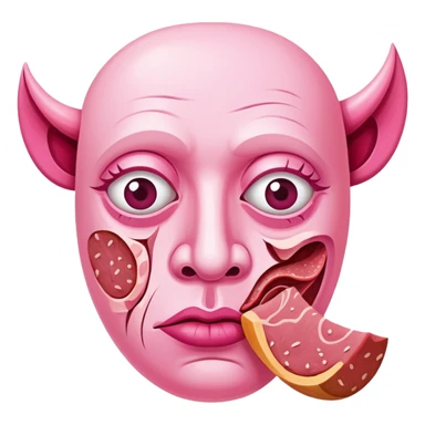 picasso abstract art SPAM MEAT face painting sticker