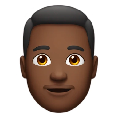 man with red birthmark on face sticker