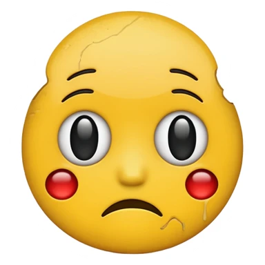 retro sad  emoji  sticker