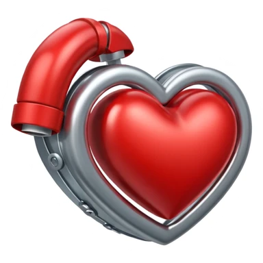 heart with pressure cuff sticker