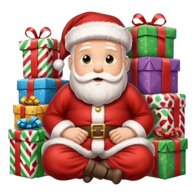 create a realistic christmas chaos sticker