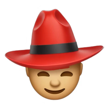Sobrero 👒 en rojo sticker