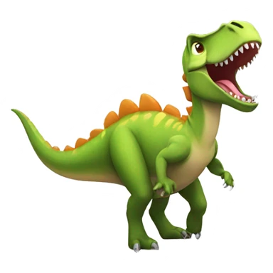 dinosaur partying sticker
