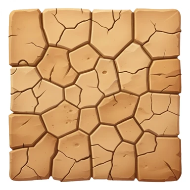 RPG desert terrain tile top-down view sticker