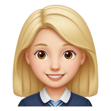 A schoolgirl  sticker