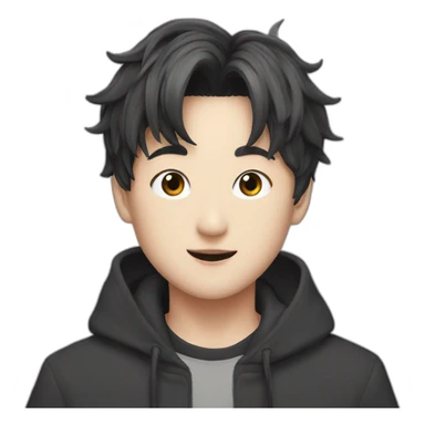 Jungkook as stylized character  sticker