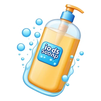 Soap and kids shampoo sticker