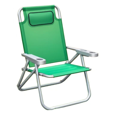 green lawn chair sticker