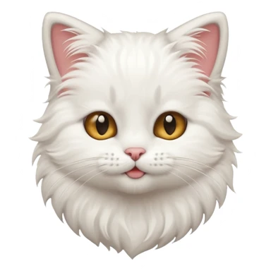 Cute cat brushing hair sticker