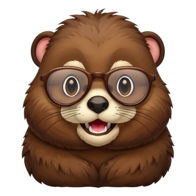 spectacled beaver sticker