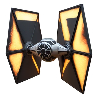 Tie fighter shooting lasers sticker
