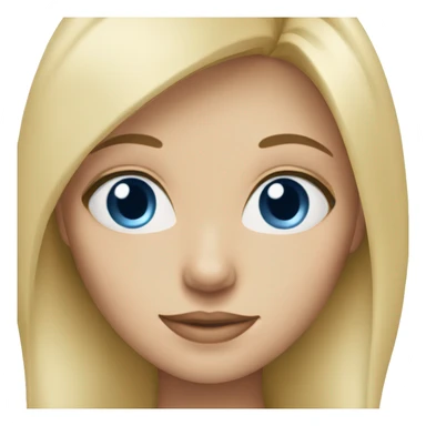 blonde girl with beautiful blue eyes sticker
