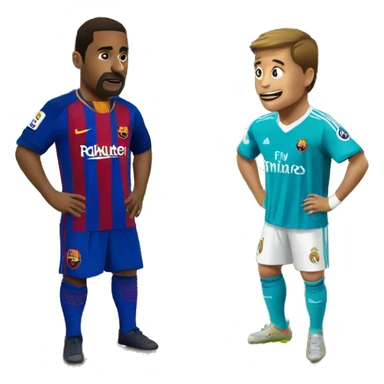 Real madrid vs barcelonna sticker